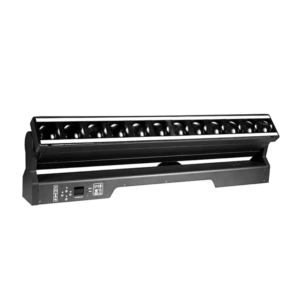 12x40W Hybrid Motorized Zoom Bar - RGBW Pixel Batten with RGB & Warm White Background Strobe FX for Touring & Stage