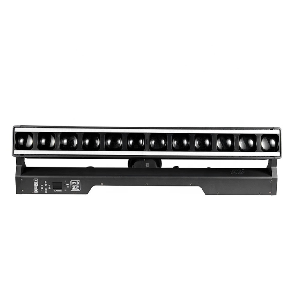 12x40W Hybrid Motorized Zoom Bar - RGBW Pixel Batten with RGB & Warm White Background Strobe FX for Touring & Stage