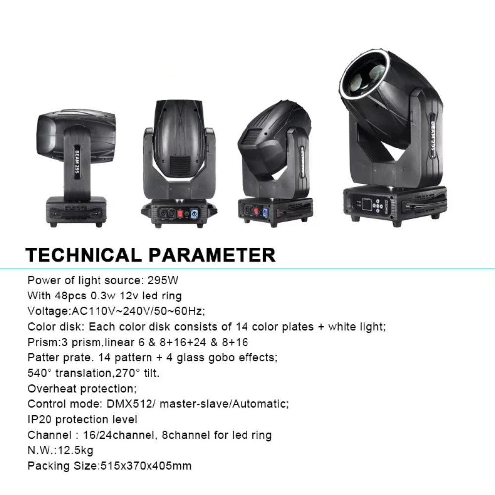 295W Pro Beam Moving Head Light