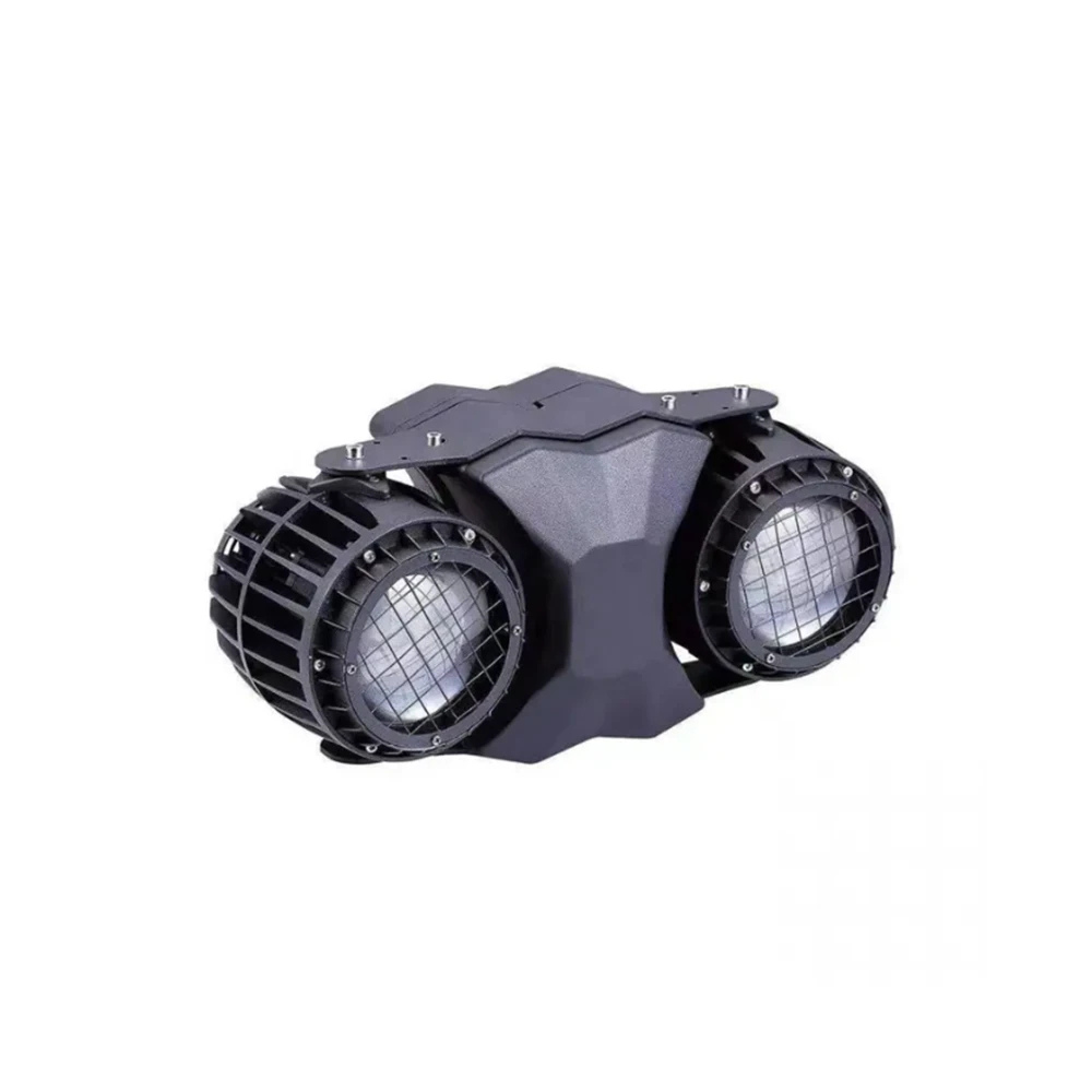 300W IP65 Outdoor LED Audience Blinder - 2-Lite COB Stage Wash Light (2x150W CW/WW) for Concerts, Festivals & Events