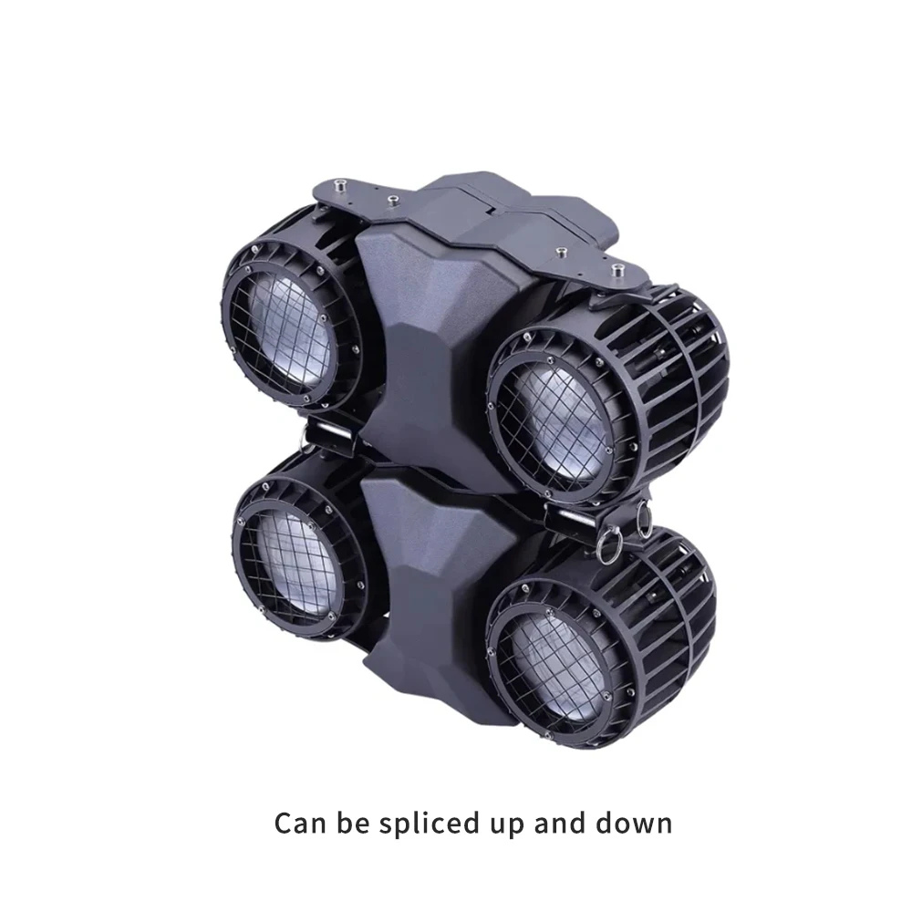 300W IP65 Outdoor LED Audience Blinder - 2-Lite COB Stage Wash Light (2x150W CW/WW) for Concerts, Festivals & Events