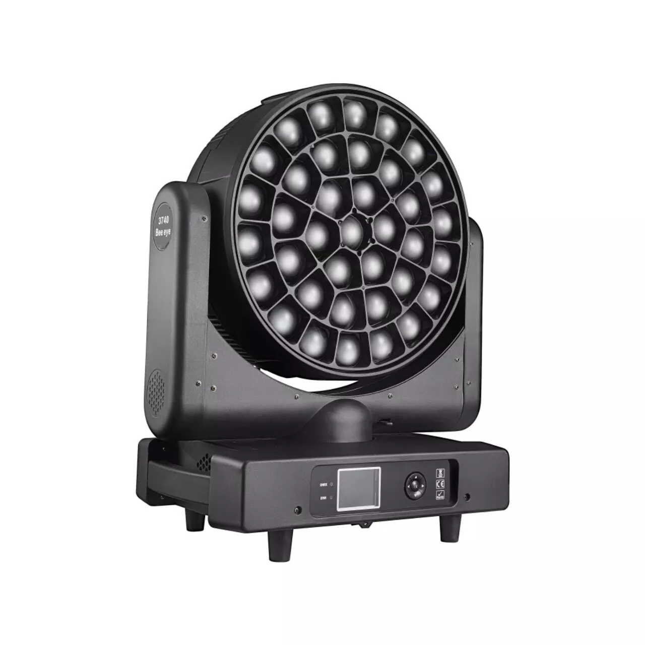 37x40W LED Pixel Wash Moving Head - Pro RGBW 4-in-1 Zoom Fixture with Rotating Kaleidoscope Lens & CRI 95 for TV, Theater & Concert Stages