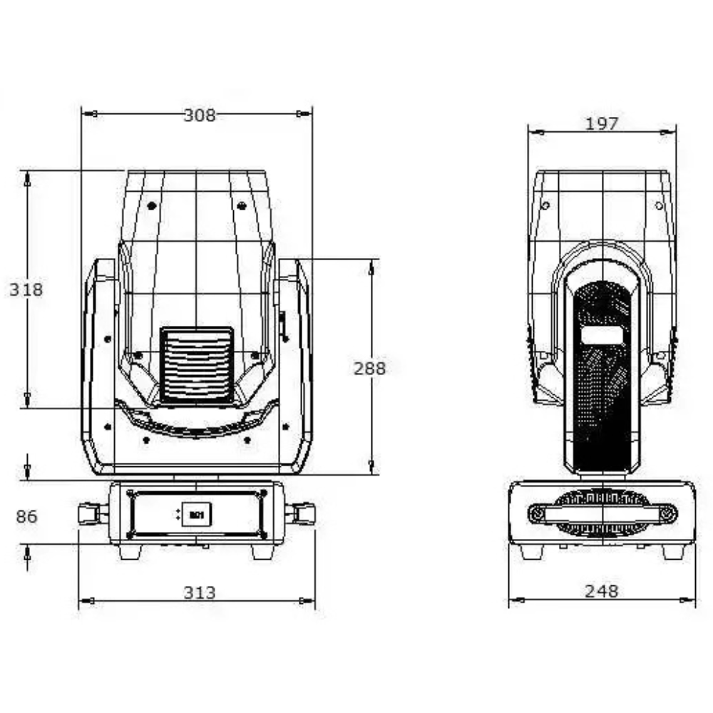 380W Pro Beam Moving Head Light
