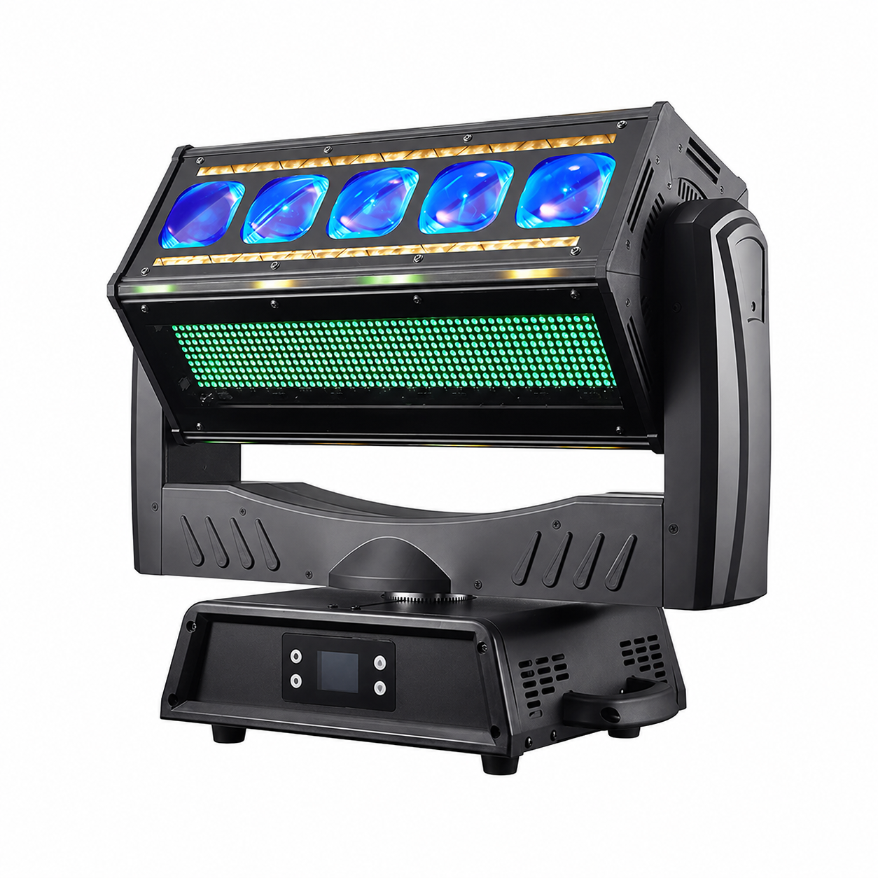 5-In-1 1000W Motorized Hybrid LED Strobe Light