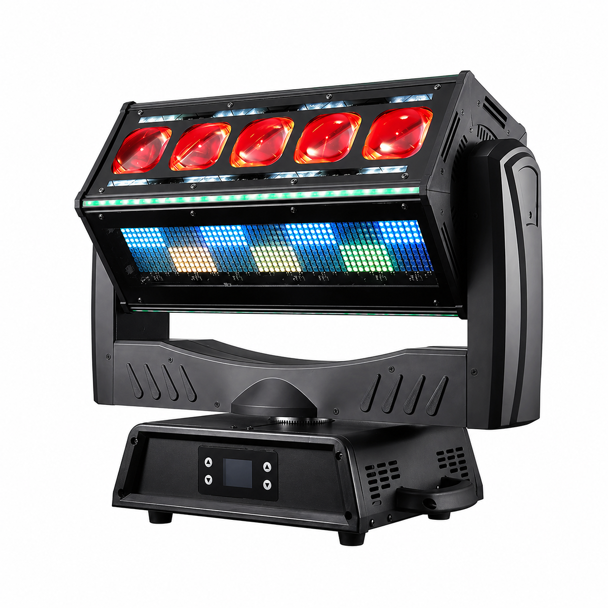 5-In-1 1000W Motorized Hybrid LED Strobe Light