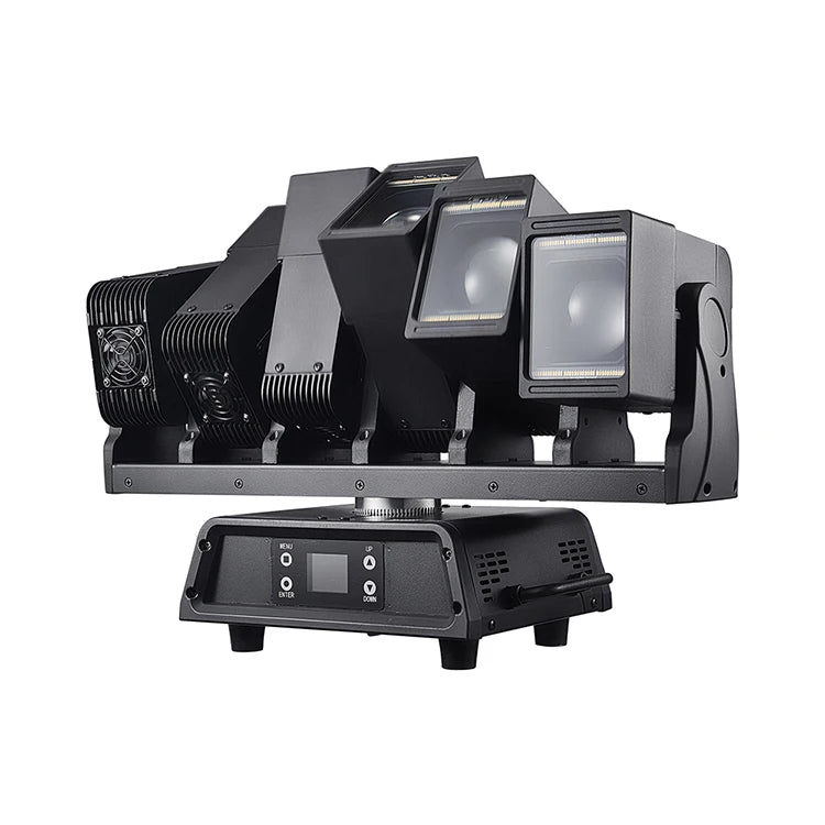 6x60W Motorized Wave Bar Moving Head - RGBW Pixel Zoom Batten with Independent Head Tilt, Linear CTO & LED Strobe Strips for Pro Stage