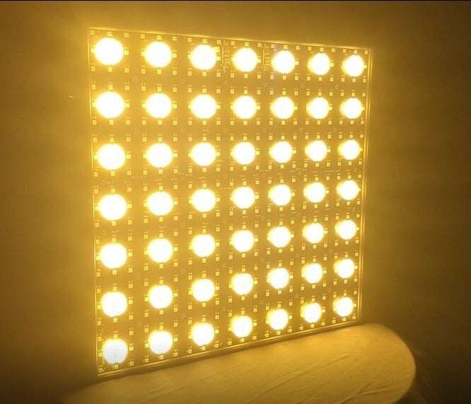 7x7 LED Pixel Matrix Panel - Pro 49-Cell Hybrid Stage Background Blinder with Individual Pixel Control for Concerts, Clubs & TV Sets
