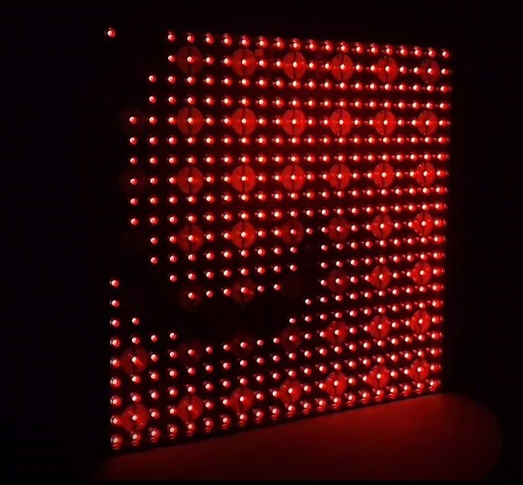 7x7 LED Pixel Matrix Panel - Pro 49-Cell Hybrid Stage Background Blinder with Individual Pixel Control for Concerts, Clubs & TV Sets