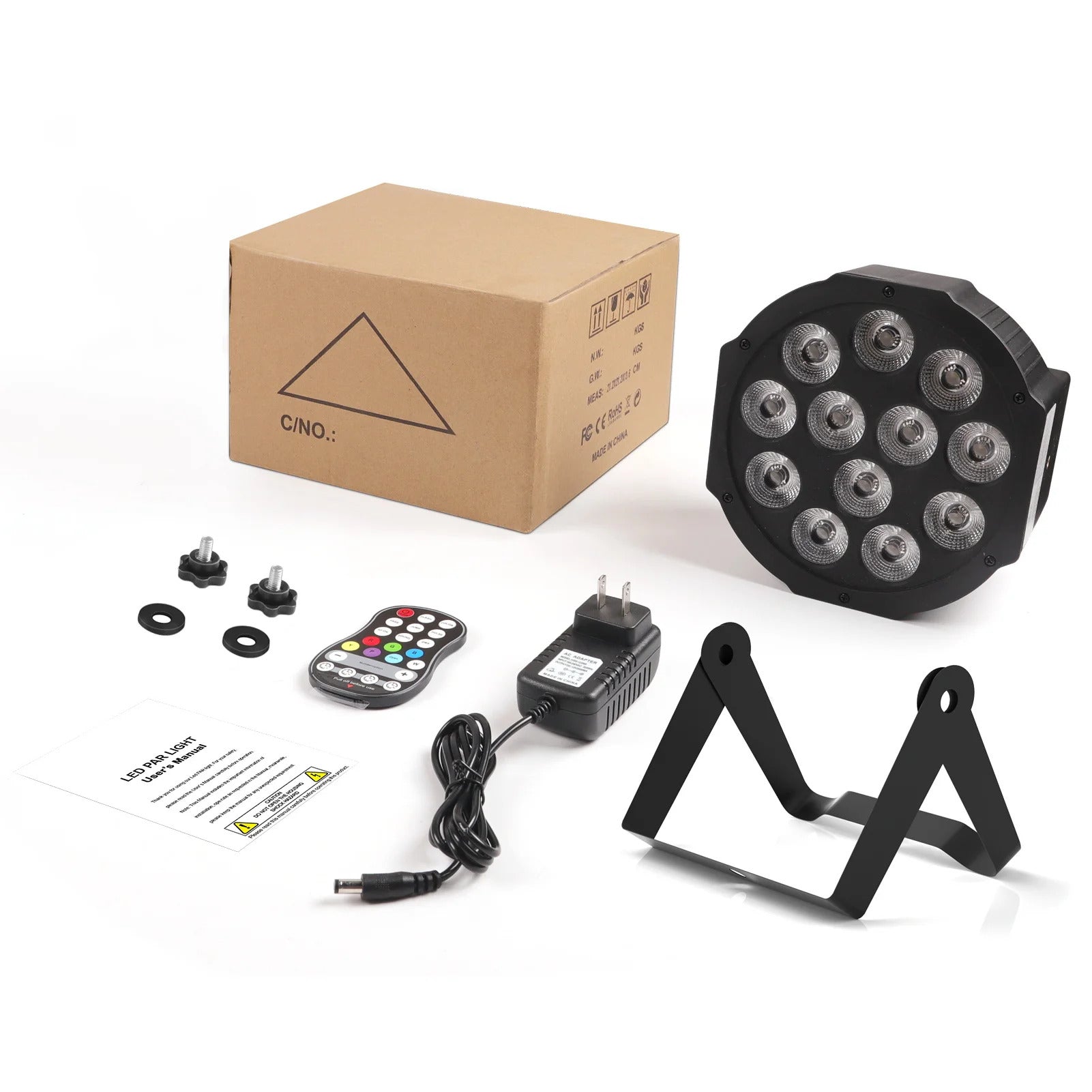 8-Piece Rechargeable RGBW LED Flat Par Uplight System