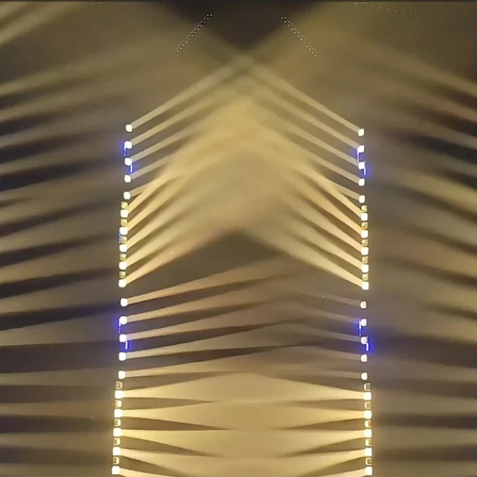 IP65 Motorized LED Tilt Batten - 10x60W RGBW Zoom Pixel Bar with Aura Background Matrix, Waterproof Stage Lighting for Concerts, Festivals & Touring