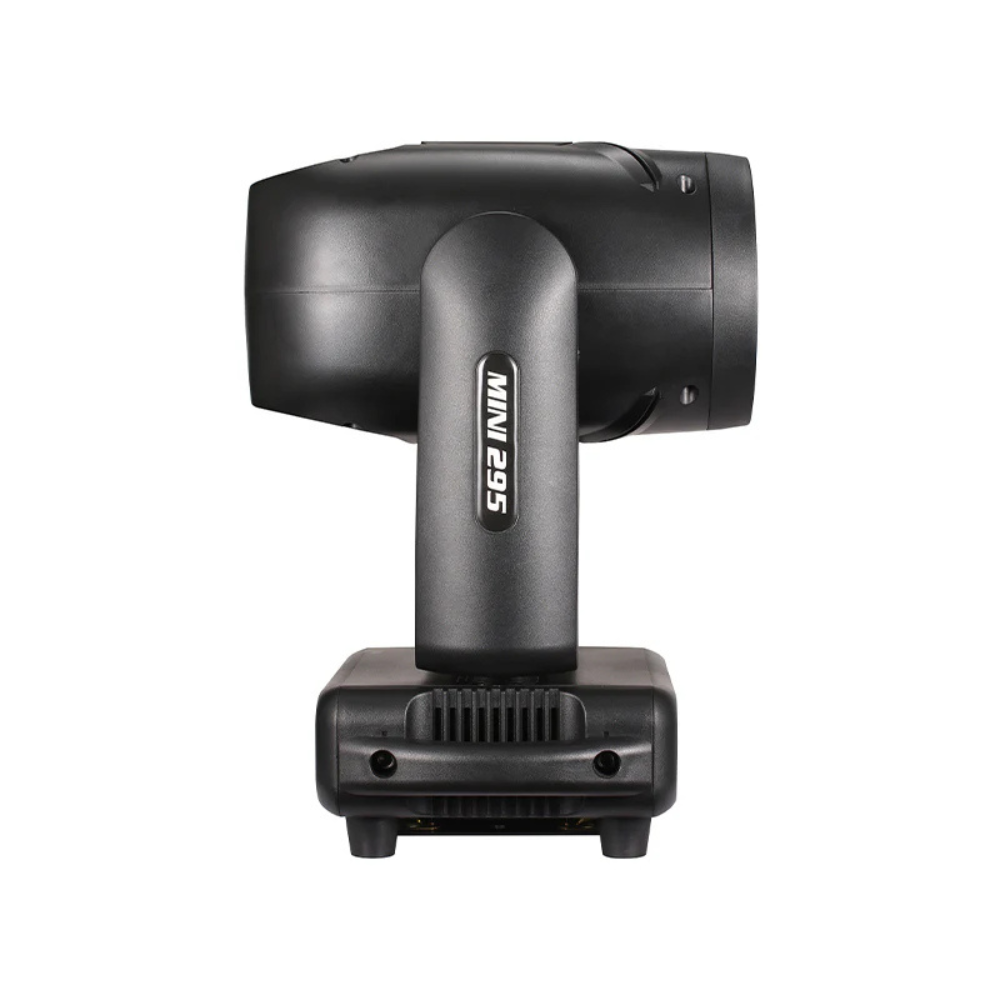 Mini 295W 14R Beam Moving Head Light with LED Halo Ring - Compact DJ Stage Fixture with Double Prism & Gobos for Club, Party & Wedding Events