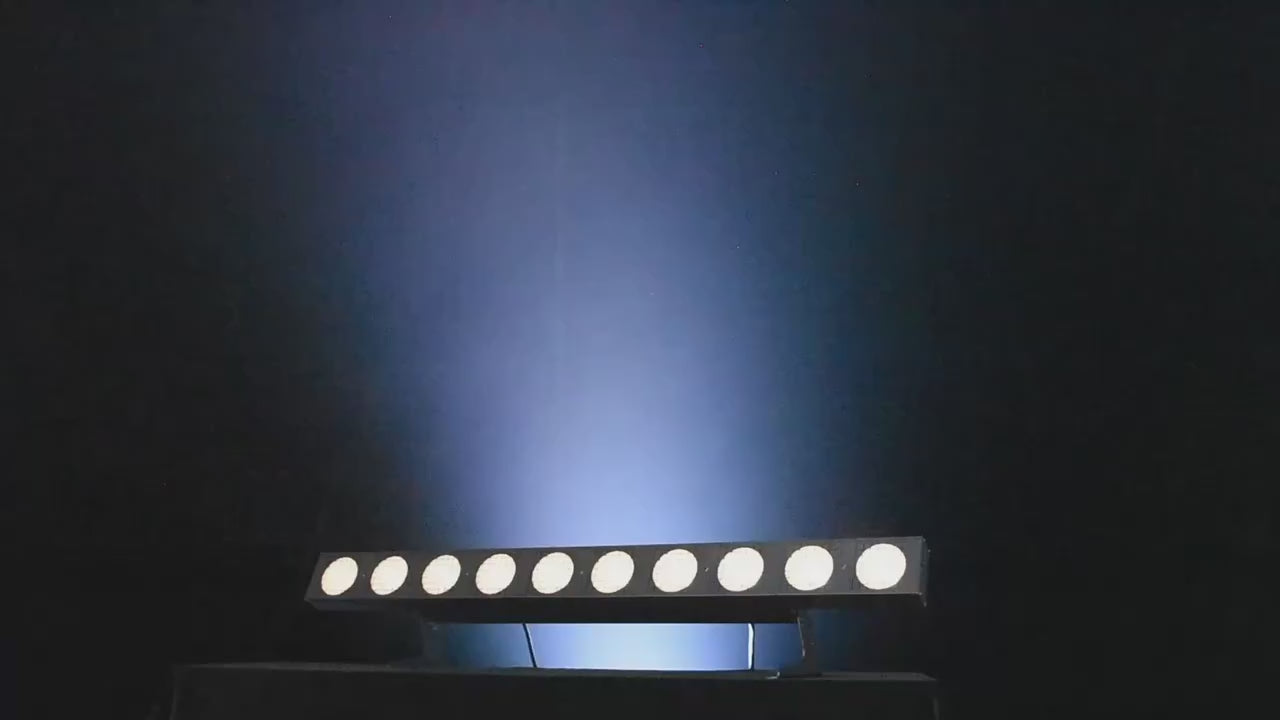 10x30W COB LED Matrix Bar - Pro Linear Wash Batten & Blinder Light (Warm White/Cool White) for Concerts, Stage Footlighting & Events