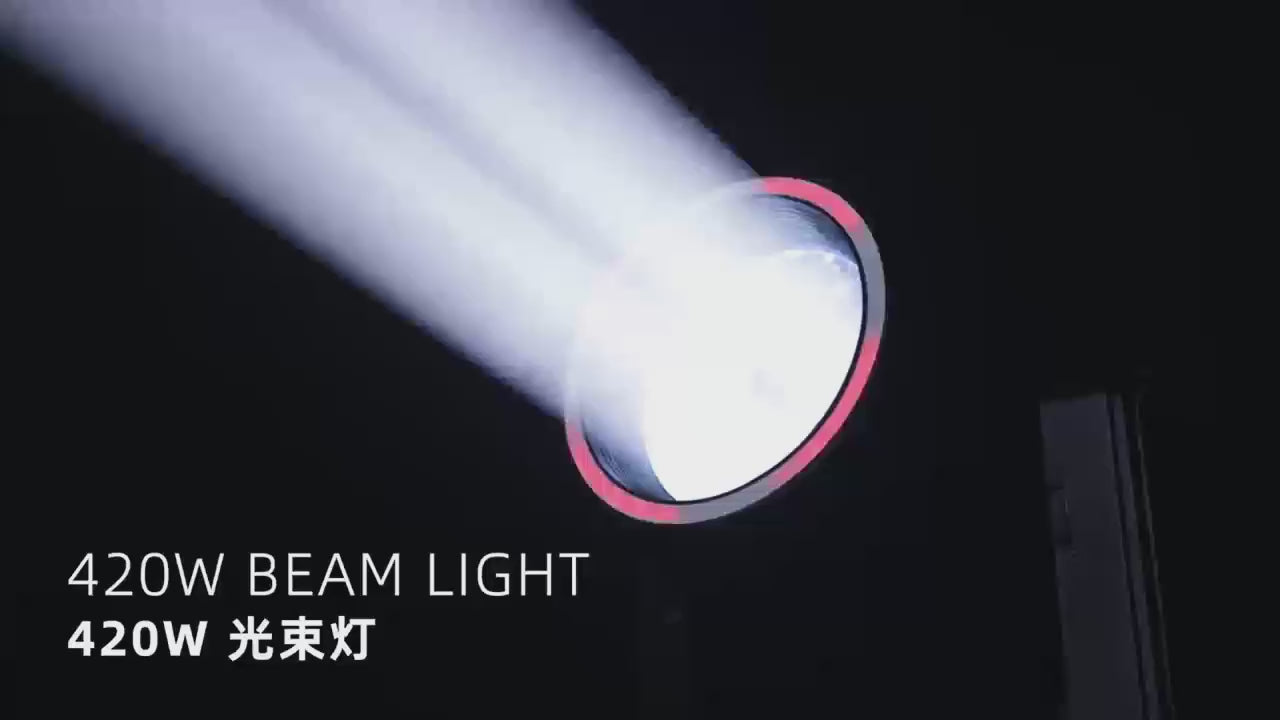 420W 19R Beam Moving Head Light with LED Halo Ring