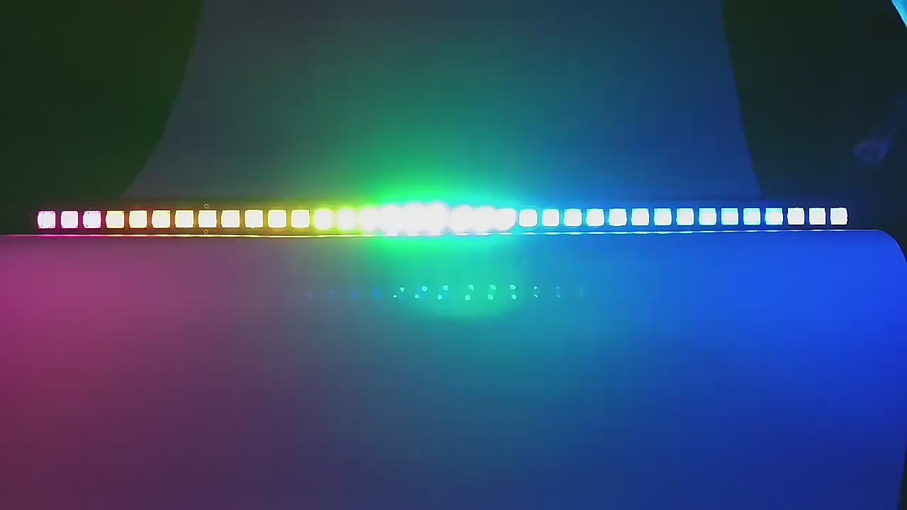 40x3W RGB LED Pixel Bar - Linear Wash Batten & Dynamic Chasing Effect Light Curtain for DJ, Club and Stage Matrix Setup